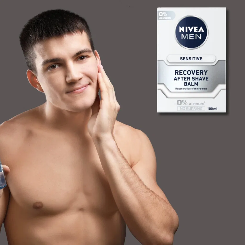 Набор косметики для мужчин Nivea Men Silver Control, с косметичкой — фото 3