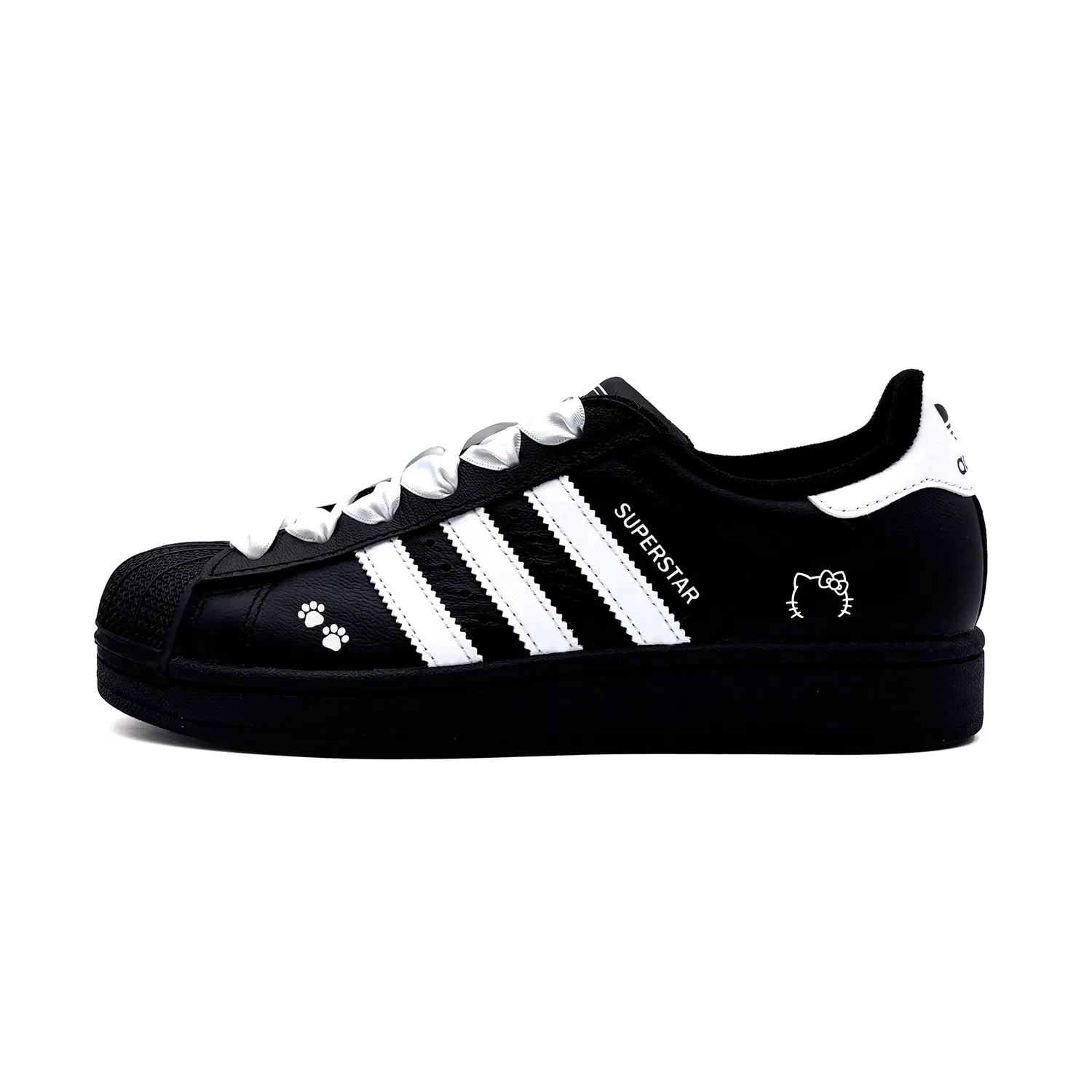 Детские кеды-скейтбординг с закрытым носом Black Adidas Originals, Черный — фото 3