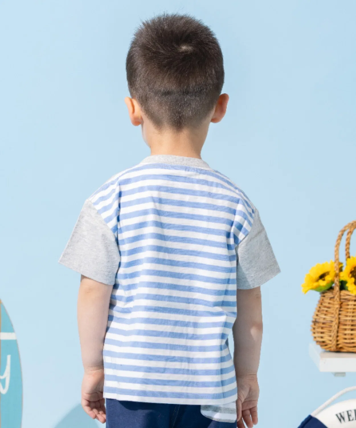 Детская футболка с аппликацией с длинным рукавомANPANMAN KIDS COLLECTION, Heather Grey — фото 2