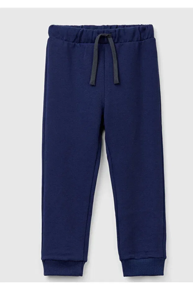 Детские спортивные штаны для мальчиков с карманами Benetton pocket logo sweatpants United Colors Of Benetton, Navy Blue