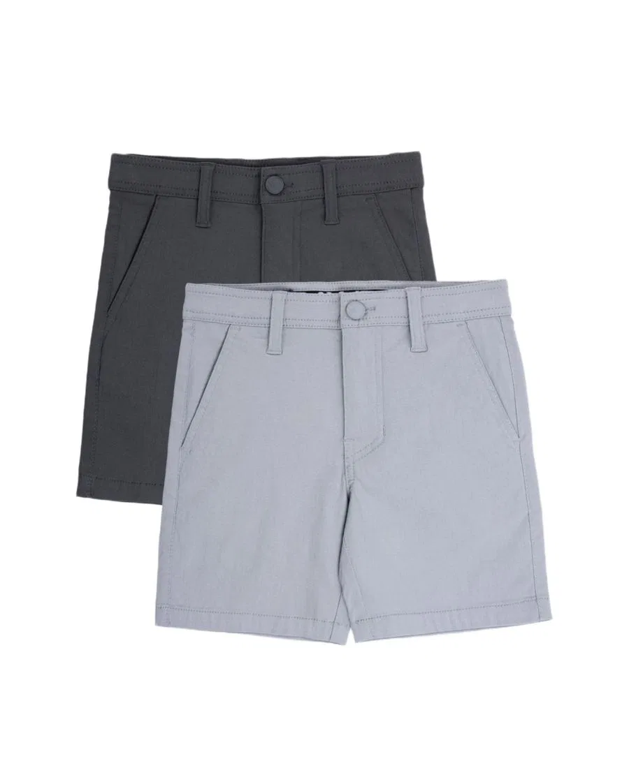 Детские шорты для мальчиков 2 шт. Flex Waist Nylon Golf Chino XRAY, Charcoal/Steel Grey