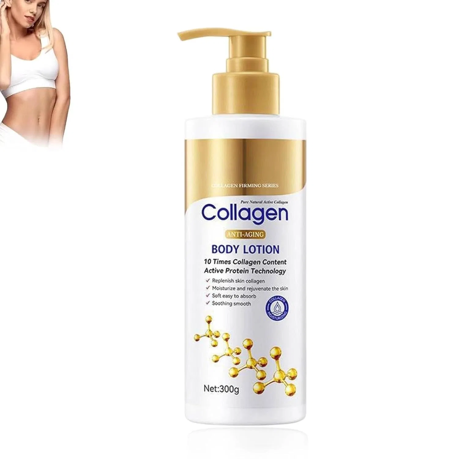 Коллагеновая лосьон для тела Straffende Kollagen-Körperlotion, 300 мл, 1 Stück Generisch
