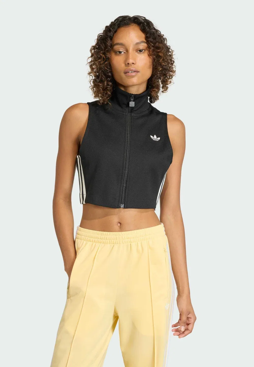 Классический топ без рукавов - жилет Adidas Originals, Black/White