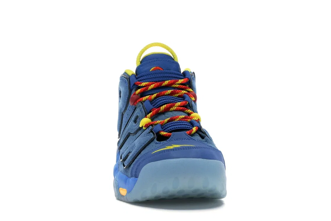 Детские кроссовки Lifestyle Nike Air More Uptempo Doernbecher (2017) (GS), Blue Jay/Blue Jay-Gym Red-Team Orange — фото 2