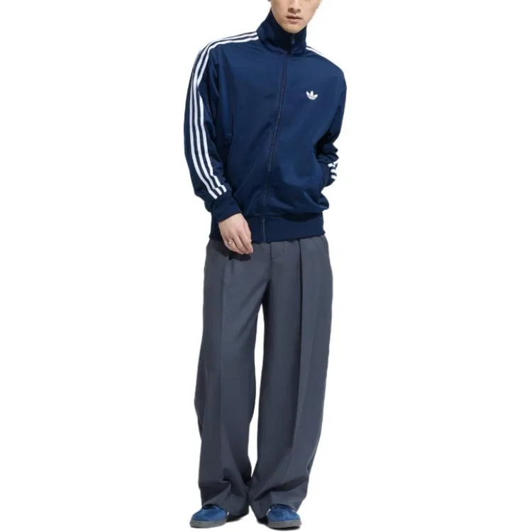 Мужская куртка с воротником-стойкой Dark Night Indigo Firebird Jackets Adidas Originals, Dark Night Indigo — фото 3