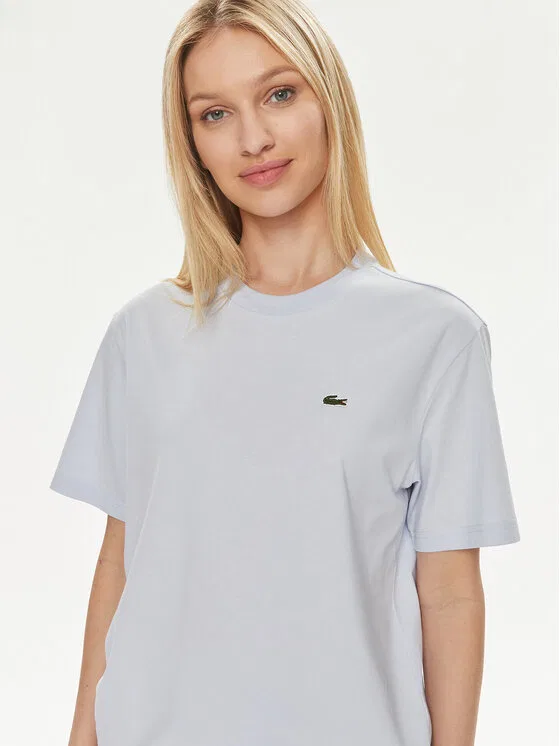 Футболка loose fit Lacoste, светло-голубой — фото 4