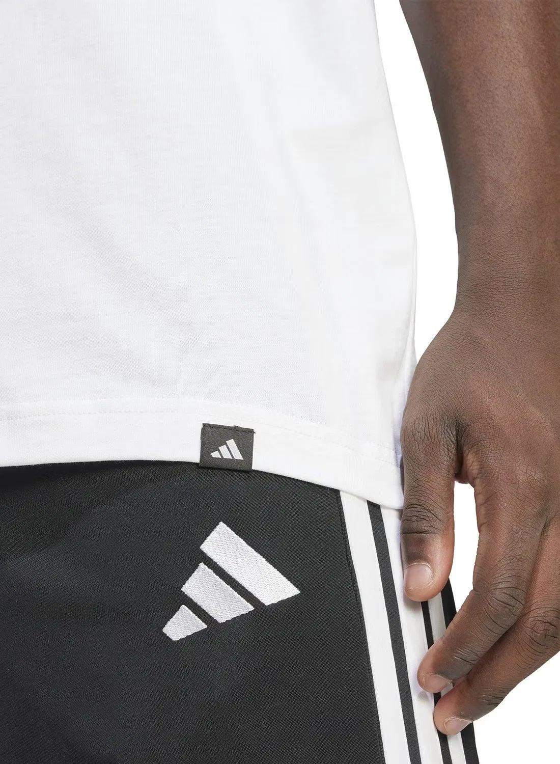 Футболка с принтом Yay sports graphic Adidas, белый — фото 3