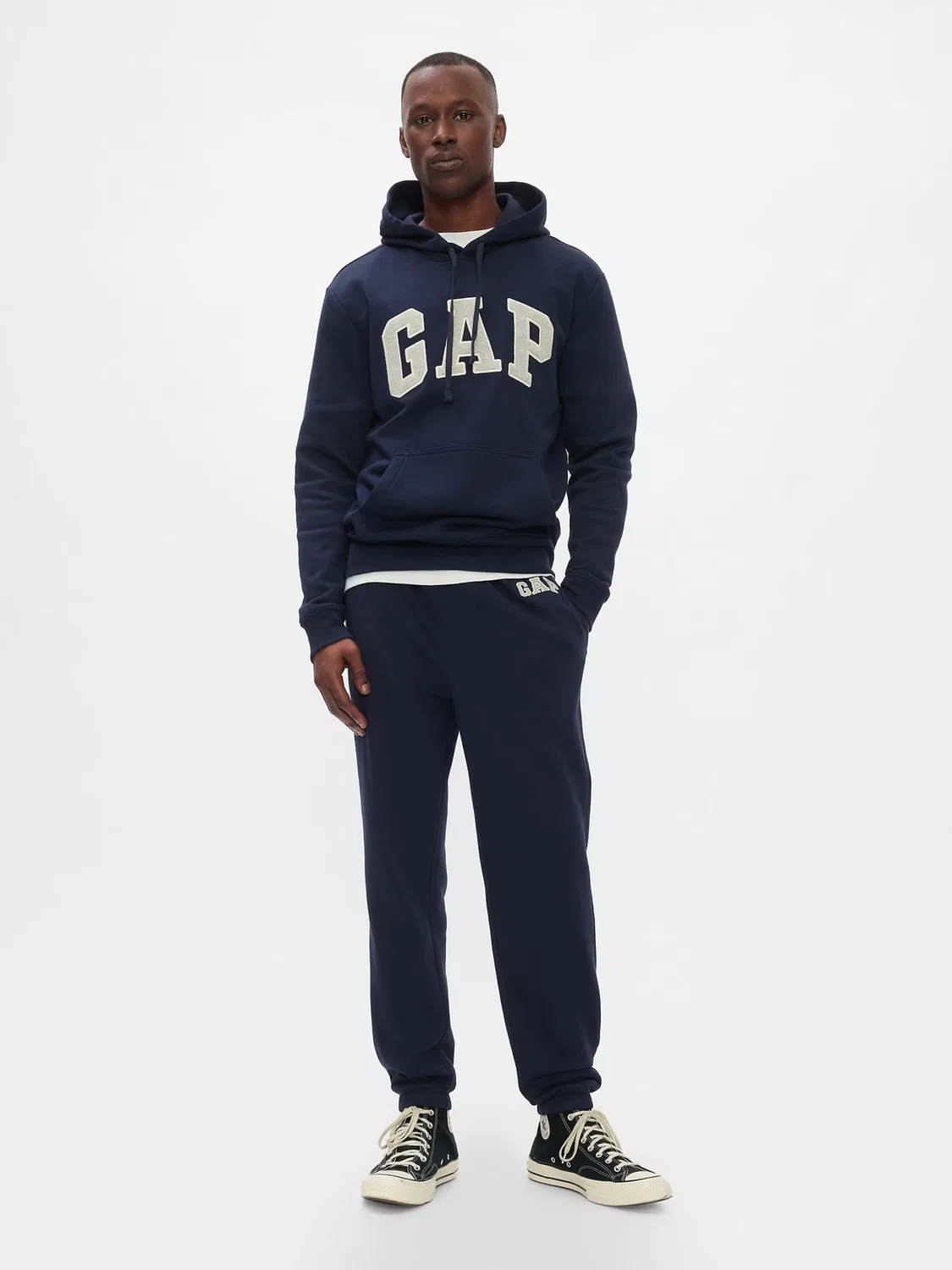 Джоггеры флисовые Gap, темно-синие