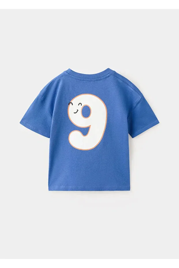 Детская футболка с принтом Mango Baby, Blue — фото 3