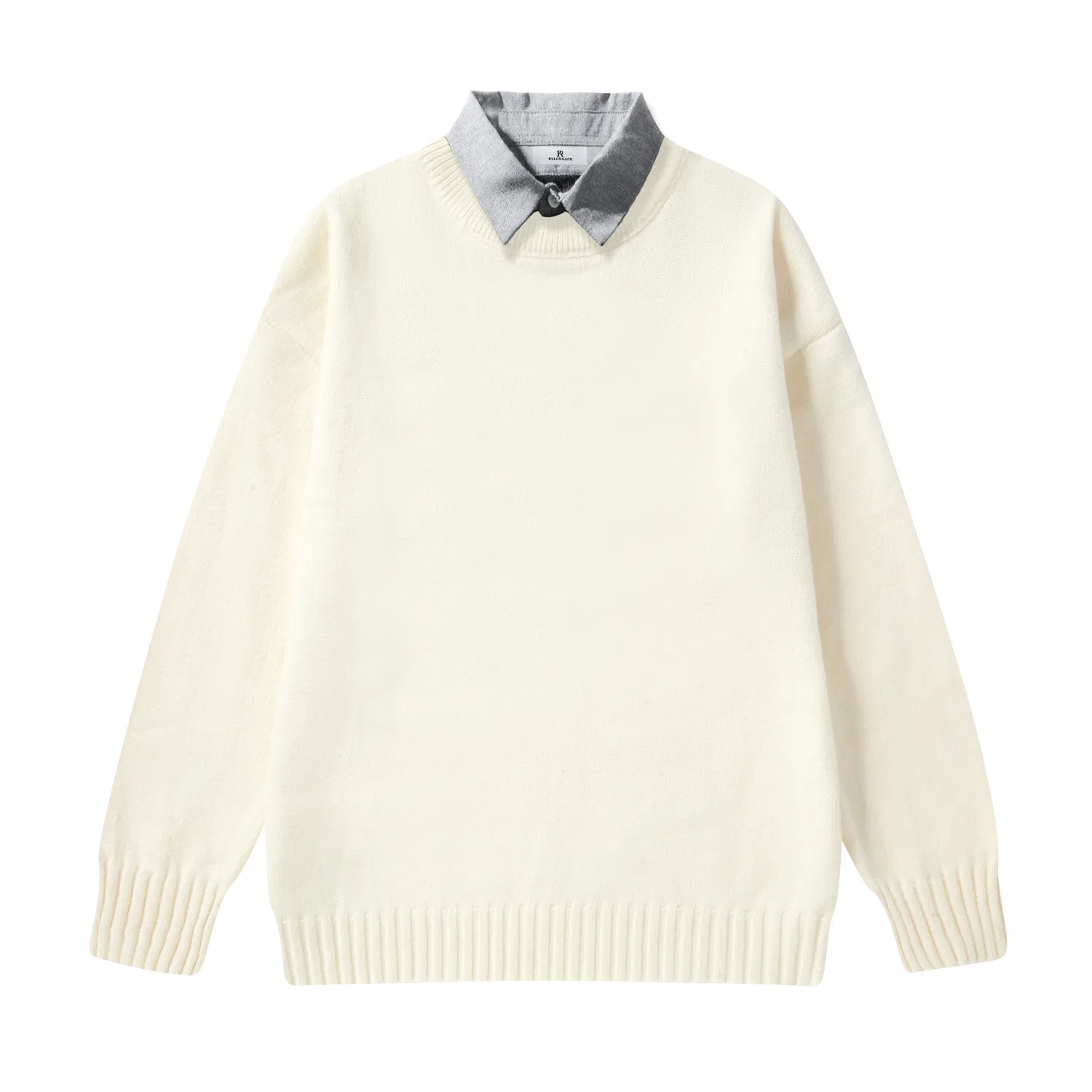 Детский свитер без рукавов Moderate Mock Two Piece, PAL ONGACO, Ecru (Gray Collar)