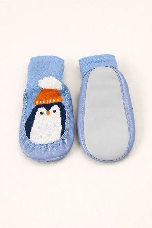 Детские носки-пинетки с принтом Basics Numix Baby Kids, Sky Blue — фото 3