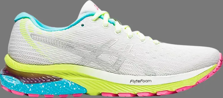 

Кроссовки wmns gel nimbus 22 lite show 'colorful sole' Asics, белый