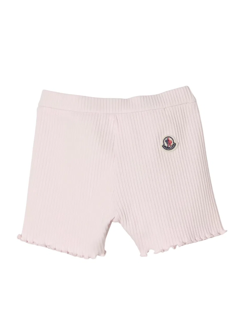 Шорты детские с ребристой текстурой Scallop Hem Moncler, Pink — фото 2