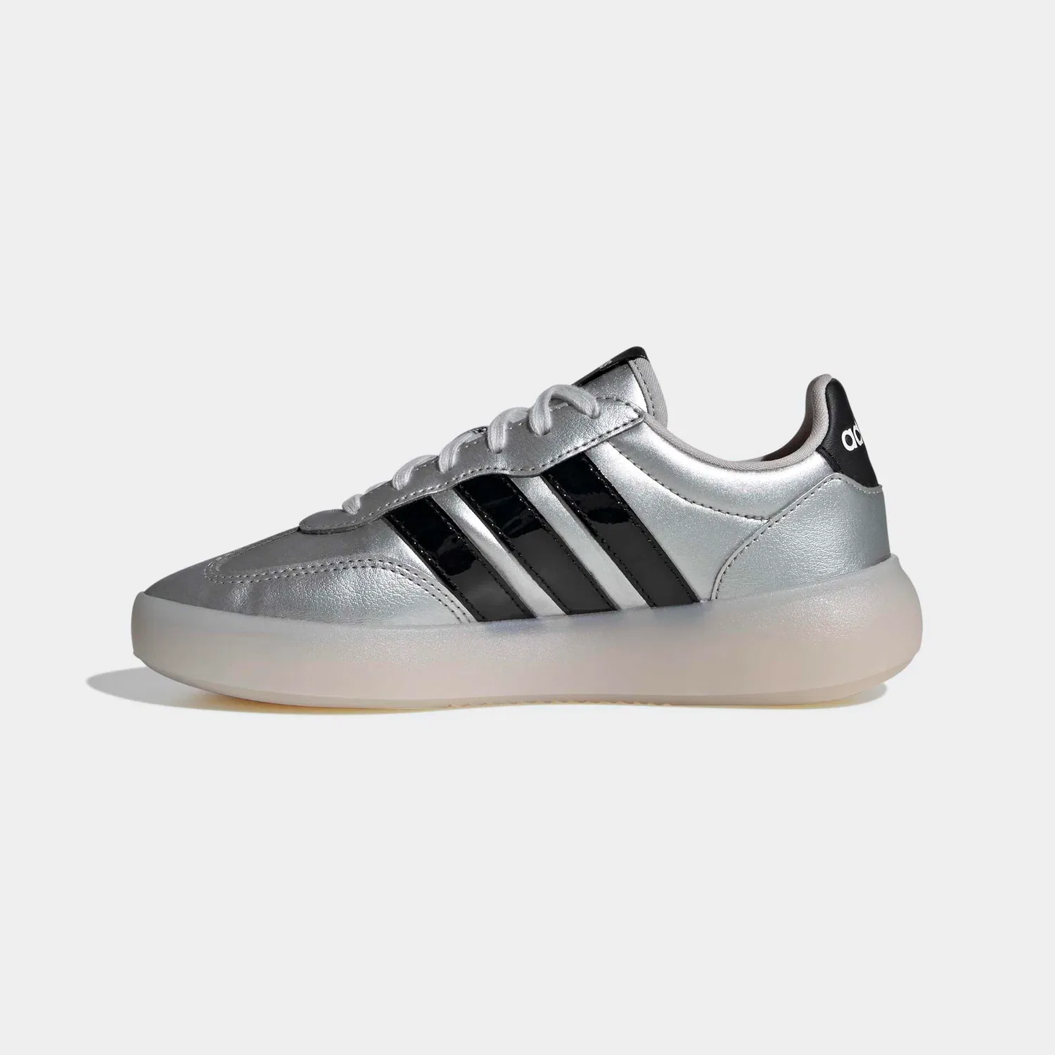 Детские кроссовки с металлическим верхом Adidas Sportswear, Silver Metallic/Core Black/Chalk White — фото 3