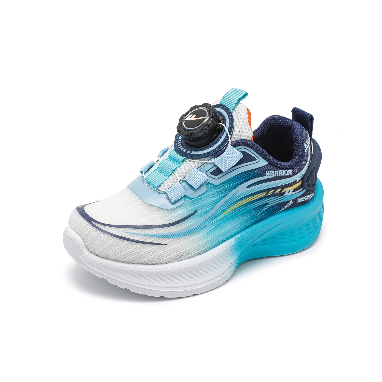Детские кроссовки с сетчатым верхом White Dark Blue WARRIOR