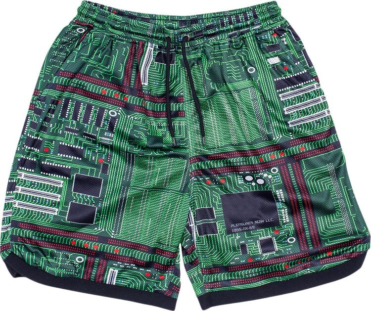 

Шорты Pleasures Motherboard Basketball Shorts 'Green', зеленый