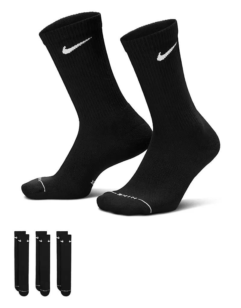 Носки высокие Everyday Plus 3 шт Nike, черный