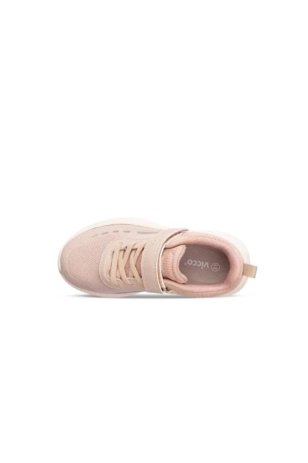 Детские кроссовки для девочек на плоской подошве Vicco, Beige — фото 4