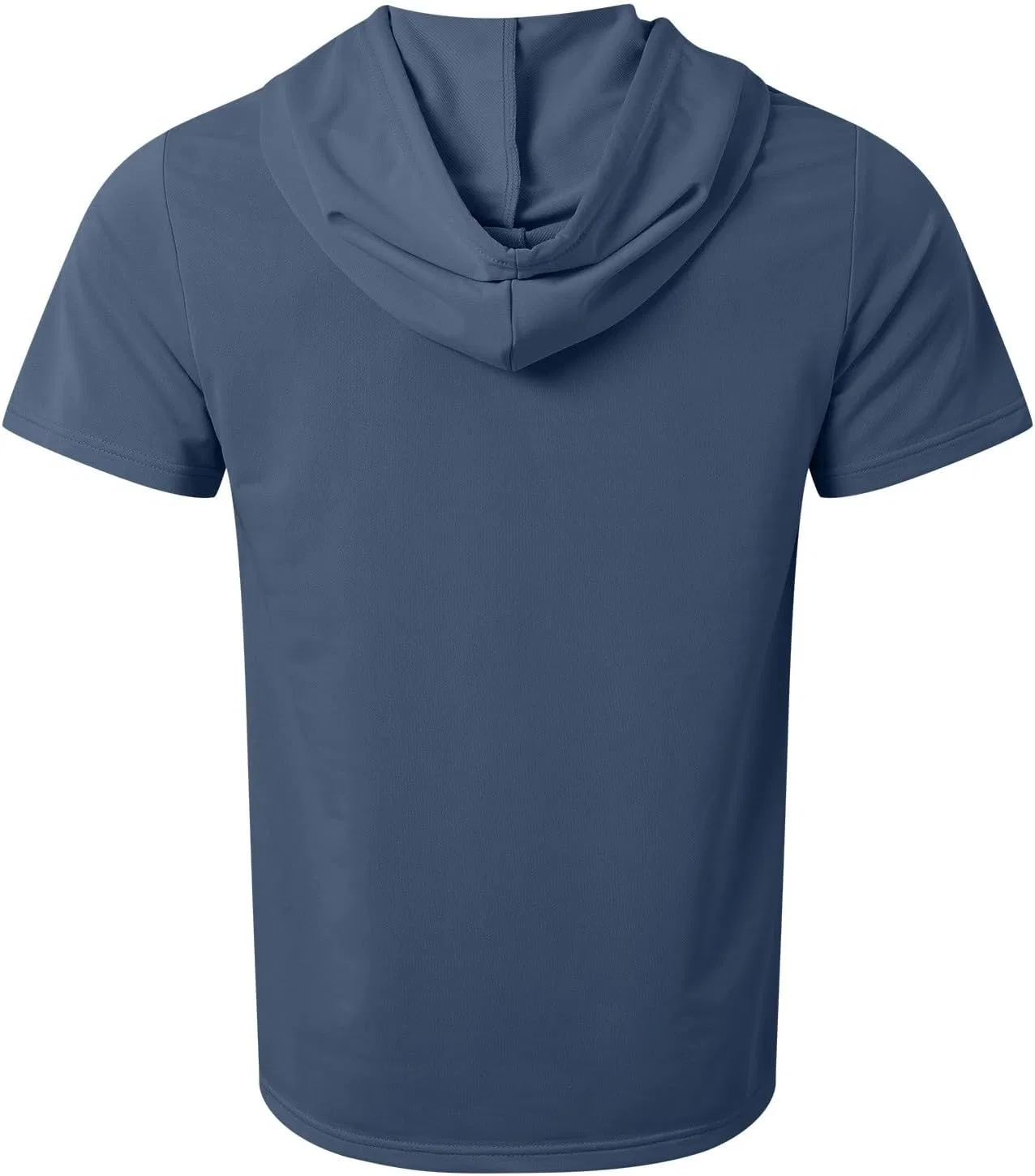 Мужская повседневная футболка с пуговицами Regular Fit Generic, Grey — фото 4