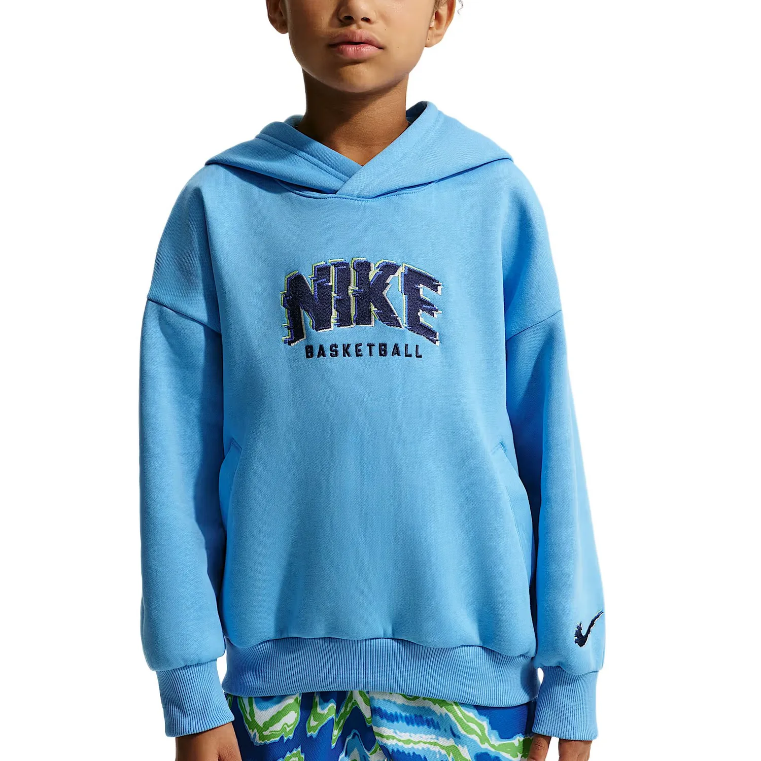 Детский худи Nike, University Blue/Dark Navy Blue