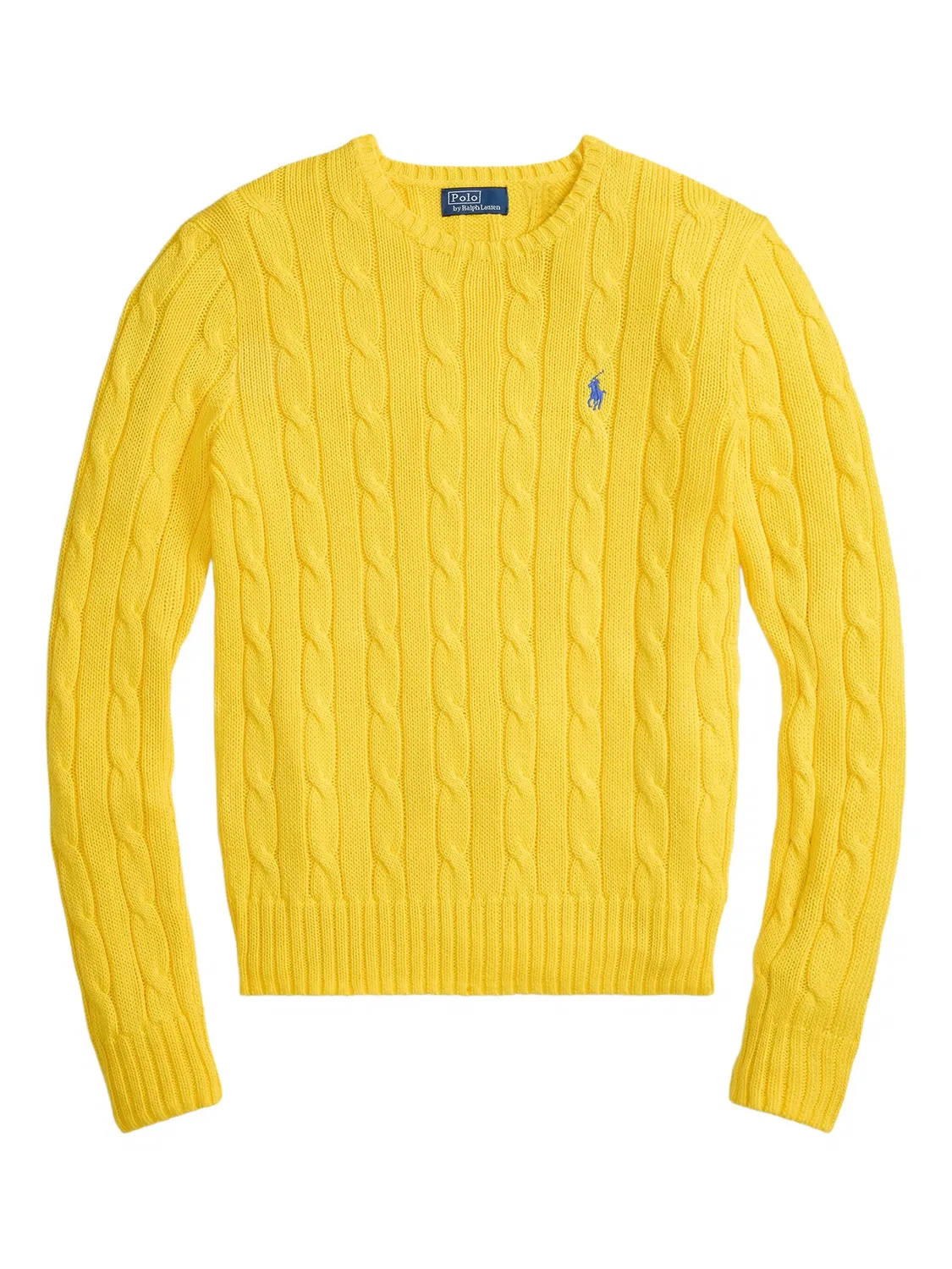 Свитер связи с круглым вырезом Polo Ralph Lauren, желтый