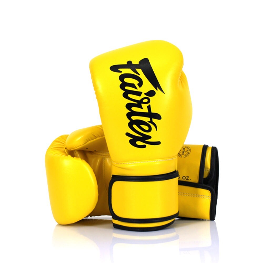 

Боксерские перчатки Fairtex Microfiber, 14 oz., желтый