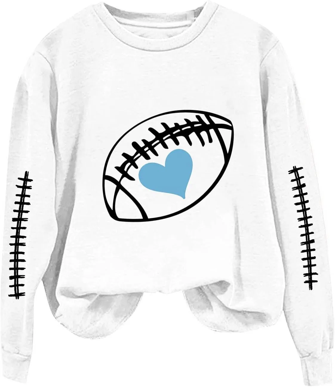 Женский свитшот с принтом, Football, Aa White