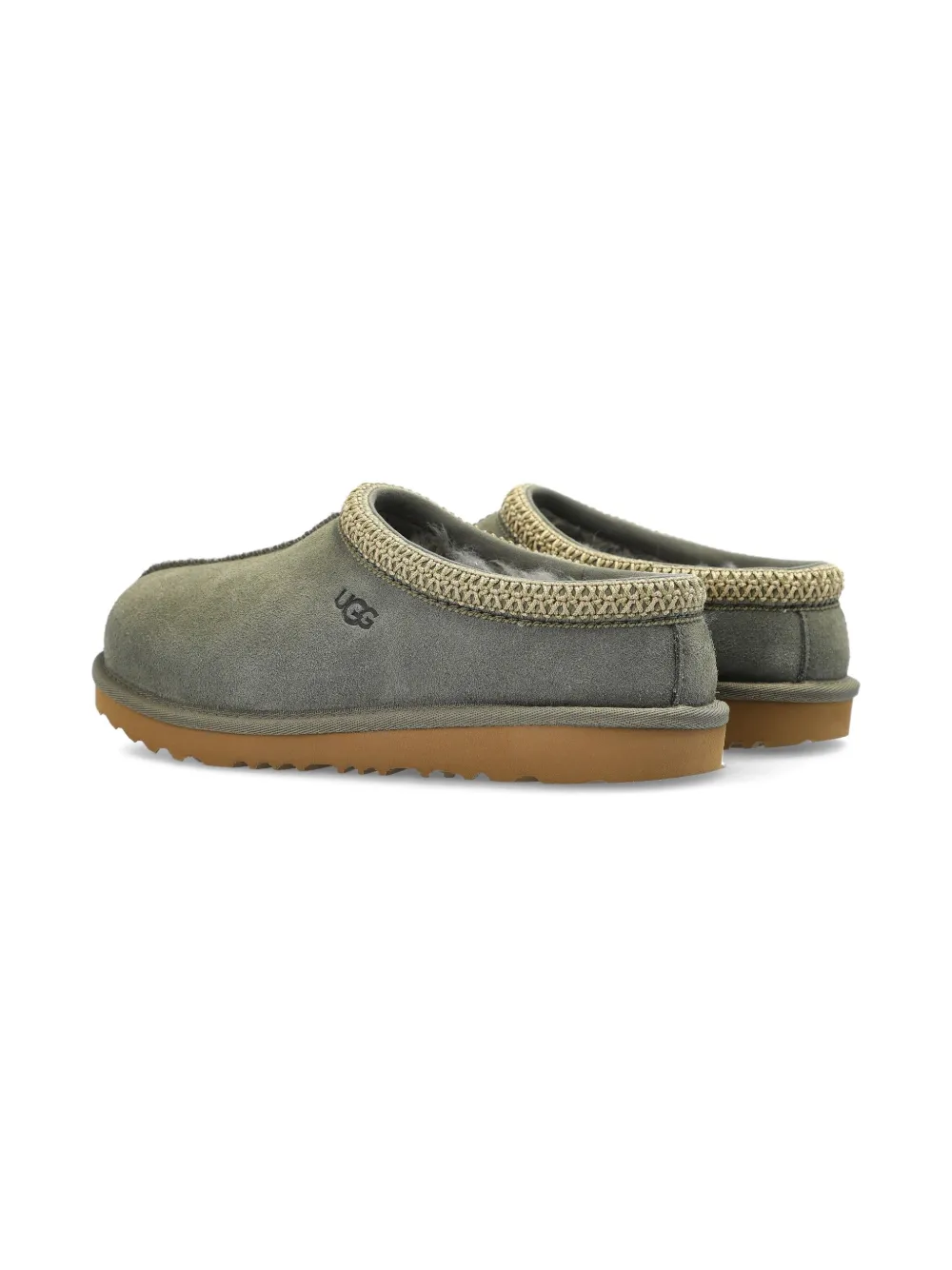 Слиперы Tasman с плетеной отделкой UGG Kids, серый — фото 3