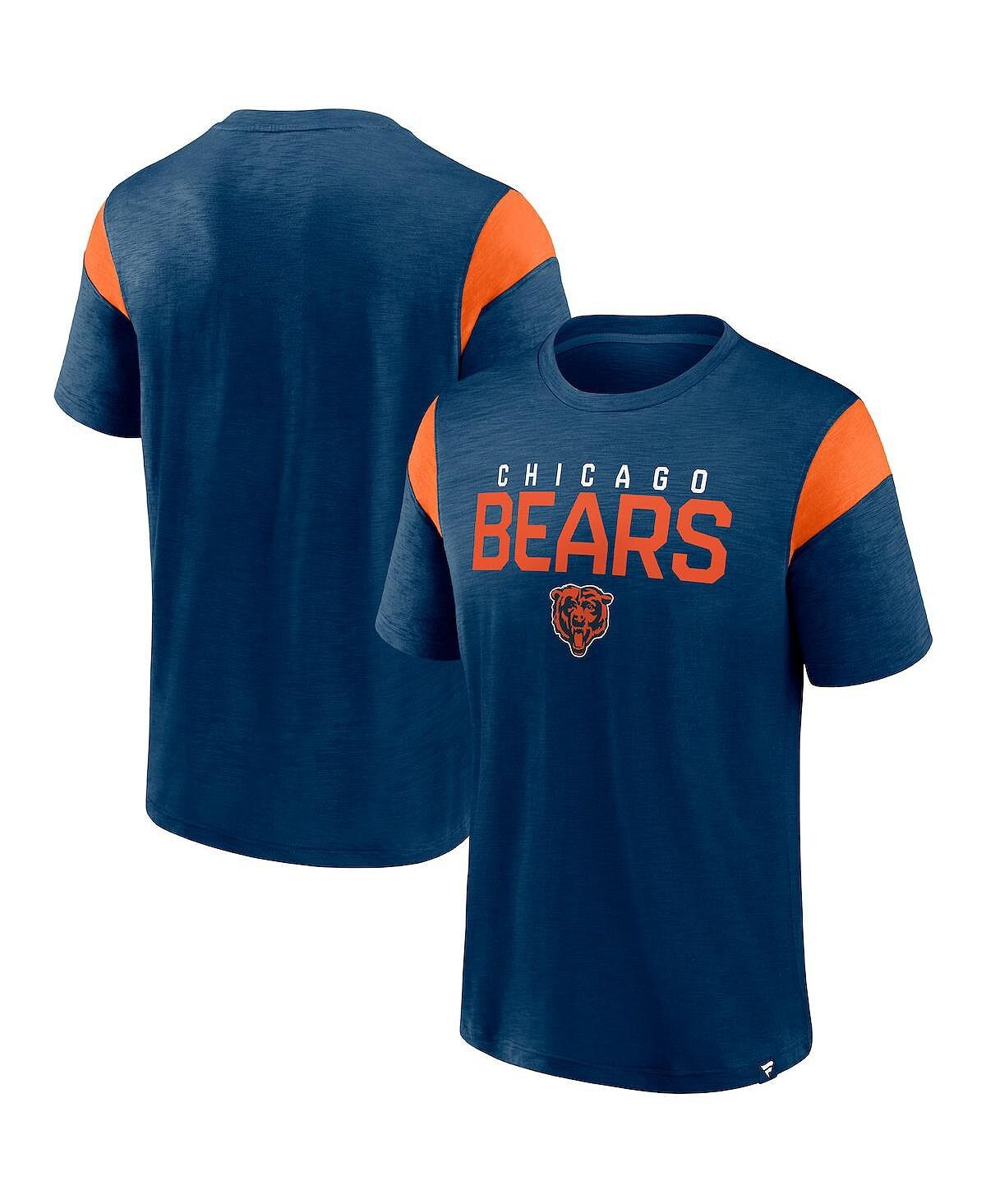 

Мужская фирменная темно-синяя футболка chicago bears home stretch team Fanatics, синий