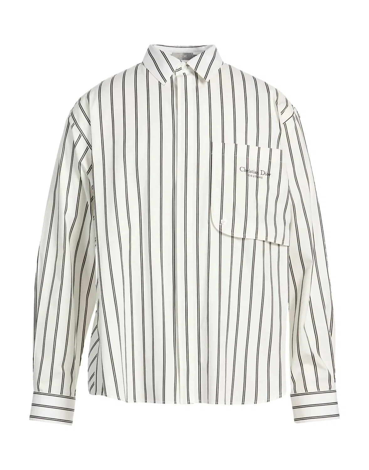 Мужская рубашка regular fit с полосками Dior, белый