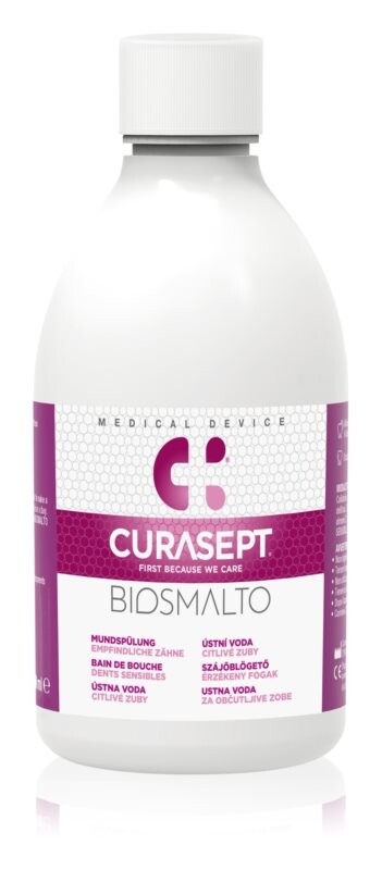 

Успокаивающая жидкость для полоскания рта Curasept Biosmalto Sensitive Teeth