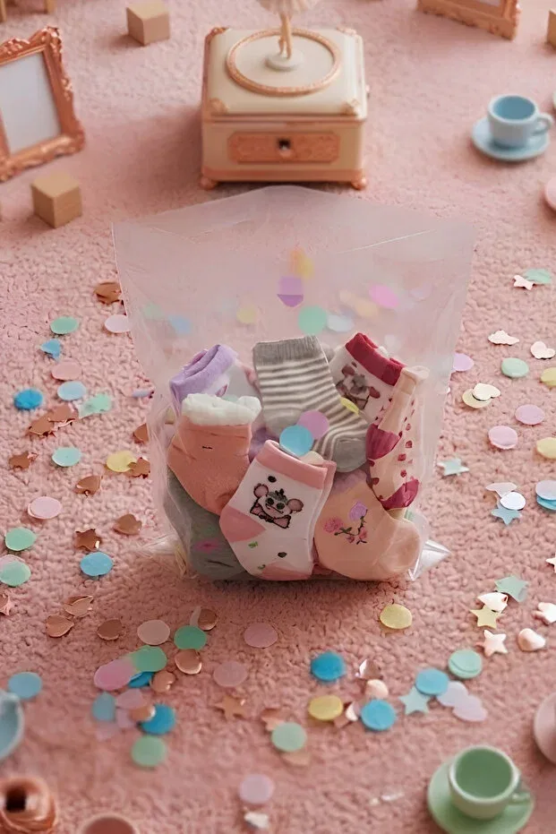 Детские носки для девочек хлопковые 5 шт Socketta, Multicolor — фото 2