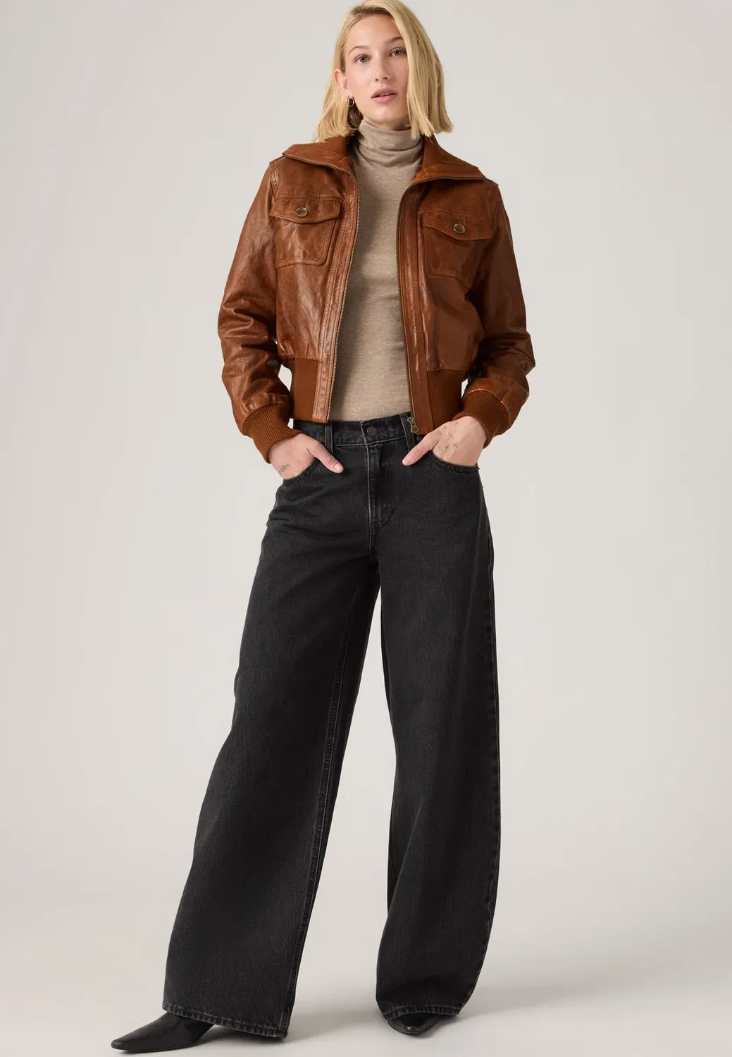 Каплевидная широкая штанина Levi'S, Influential Lady Stone — фото 2