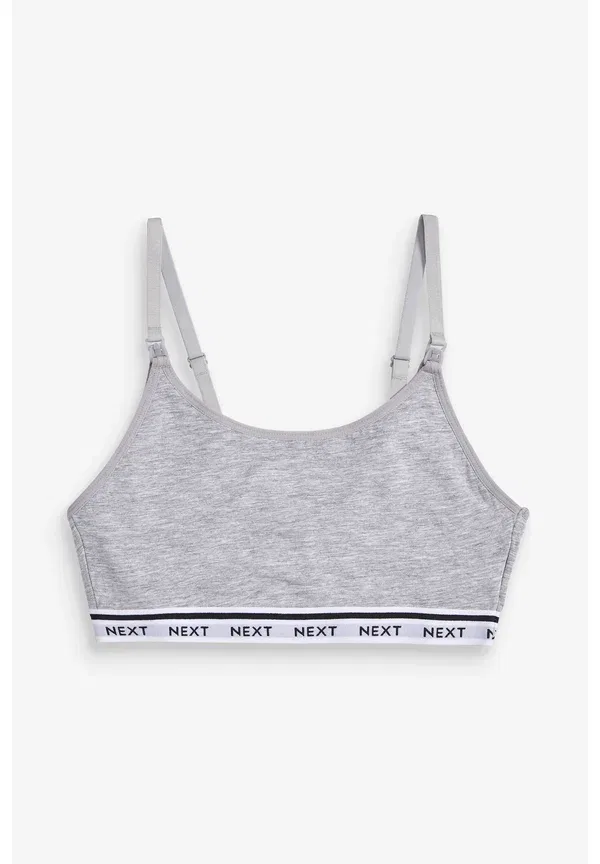 Комплект из двух бюстье для беременных Maternity crop two pack Next black, grey, черный/серый — фото 3