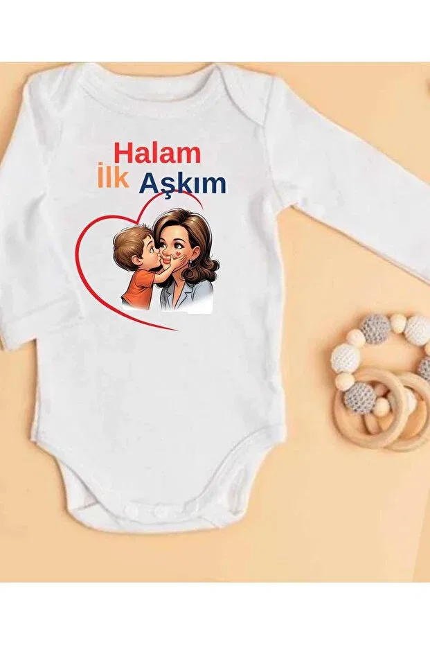 Детское боди для новорожденных с длинным рукавом You are still being baby gift - written design Lupi, Anthracite - Cherry