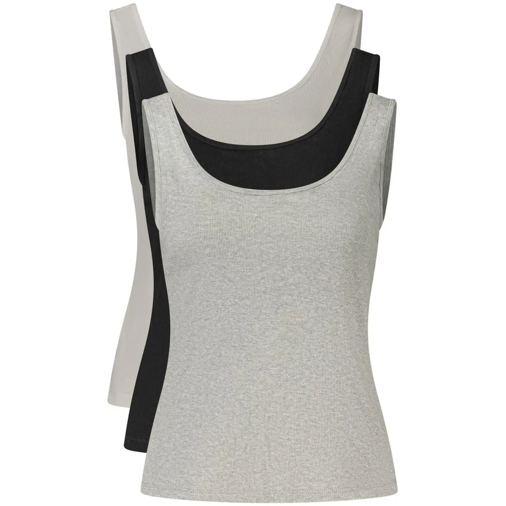 Женская майка без рукавов комплект 3 шт. Tri-Pack Tank Tops Calvin Klein, Black