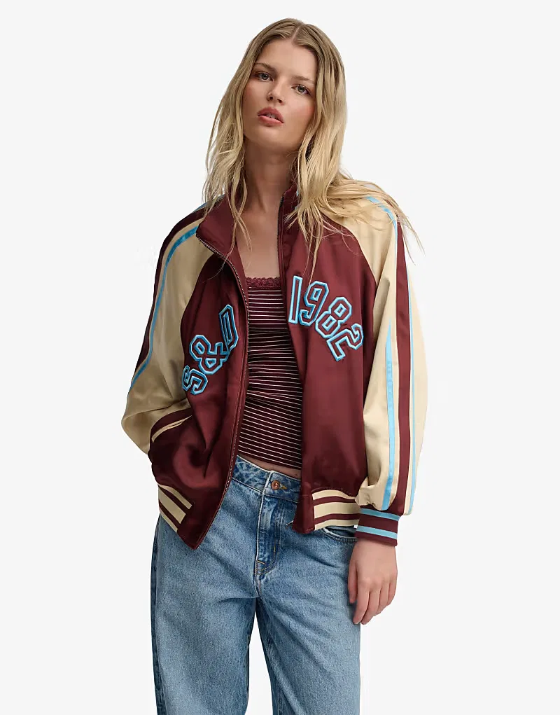 Спортивная куртка Superdry Suika в цвете андоррский бордовый мульти