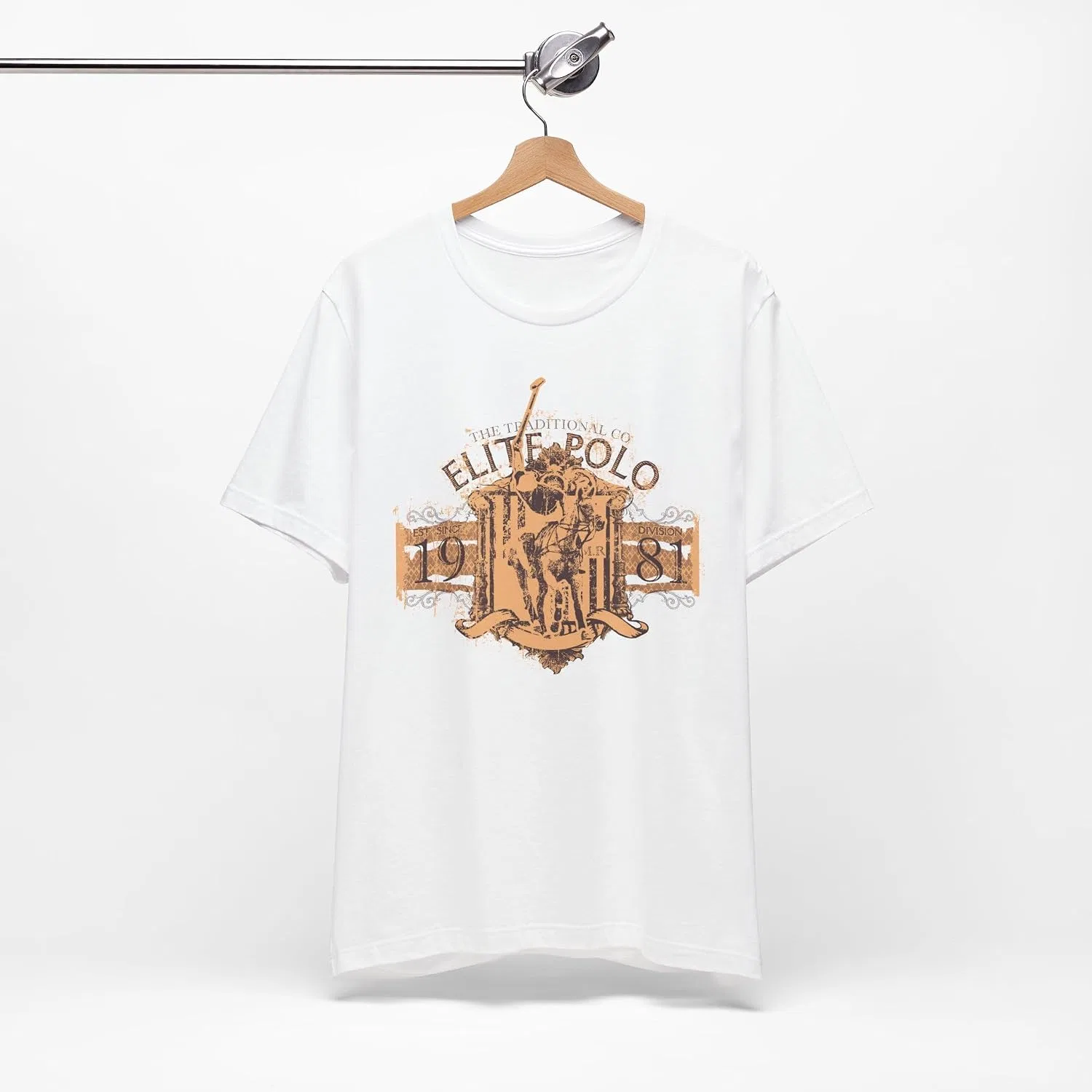 Мужская футболка с графическим принтом, Vintage, White — фото 2