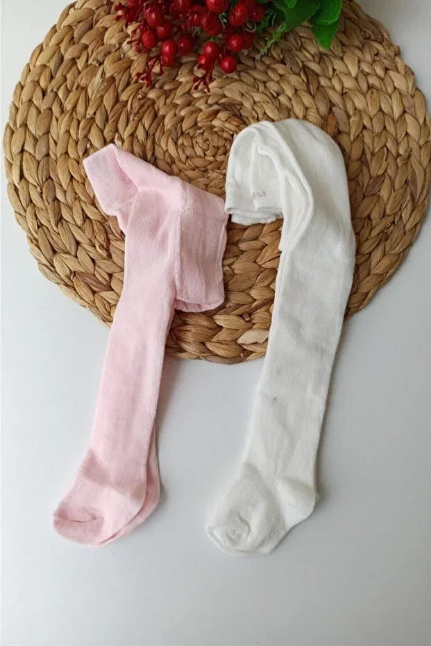 Детские колготки хлопковые Pazariz, Pink White