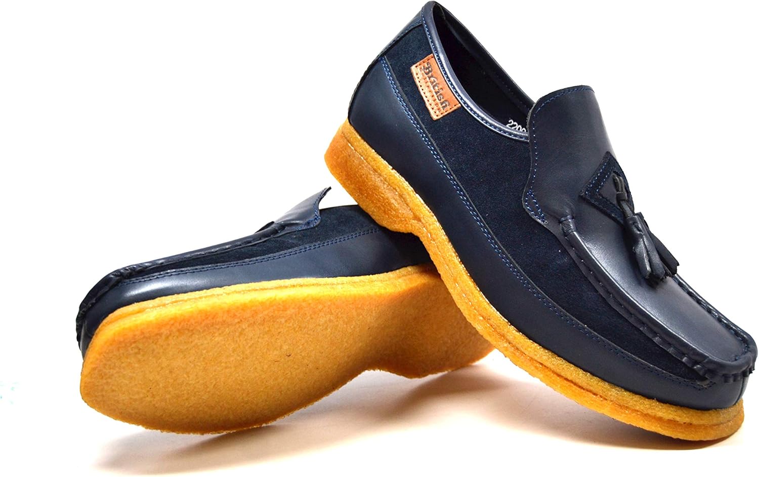 Туфли British Collection - Brooklyn Leather and Suede Combo Shoes [2200-1 -2200-4], синий — фото 2