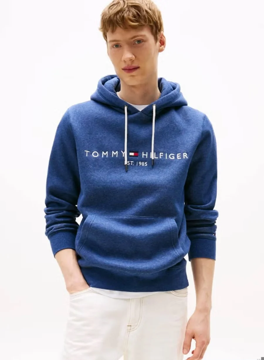 Худи Tommy Hilfiger Logo Embroidery, синий