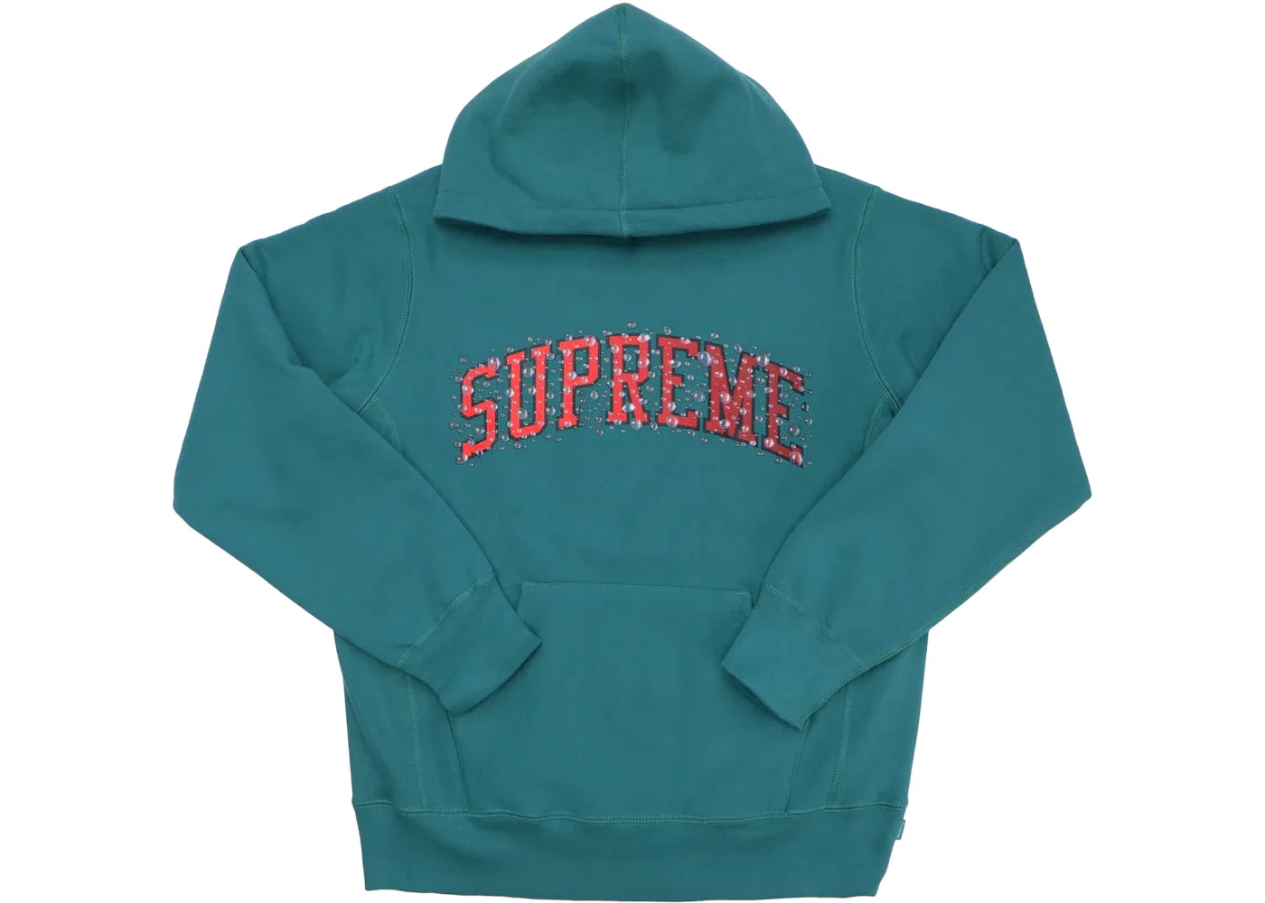 Мужской худи с принтом Supreme Water Arc Hooded Sweatshirt, Dark Teal