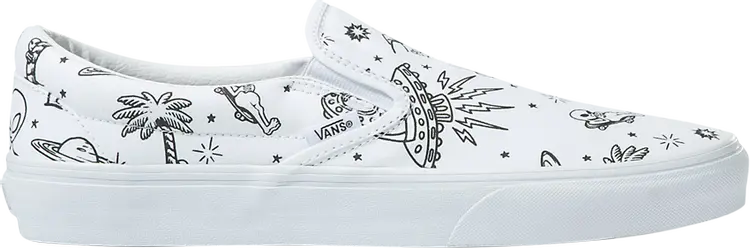 

Кеды Vans Classic Slip-On Unidentified U-Paint, белый