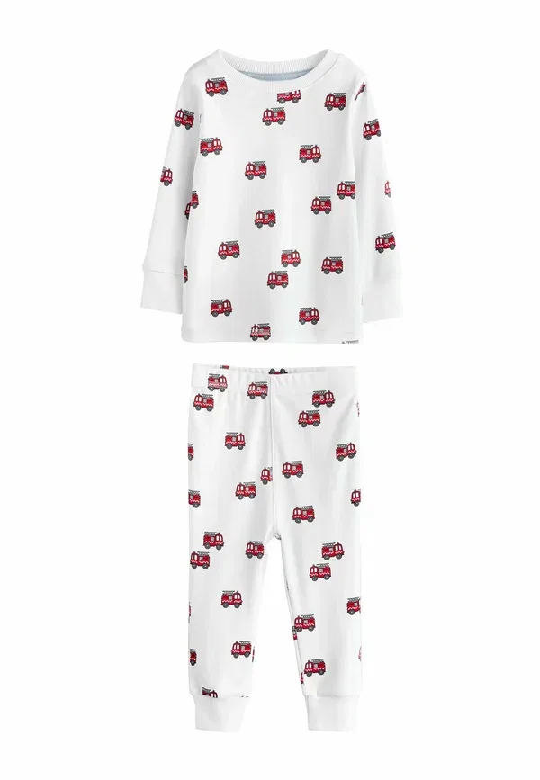 Пижамный комплект, хлопок, Snuggle 3 pack - regular fit set, Next, dark red blue emergency vehicle, темно-красный/синий — фото 3