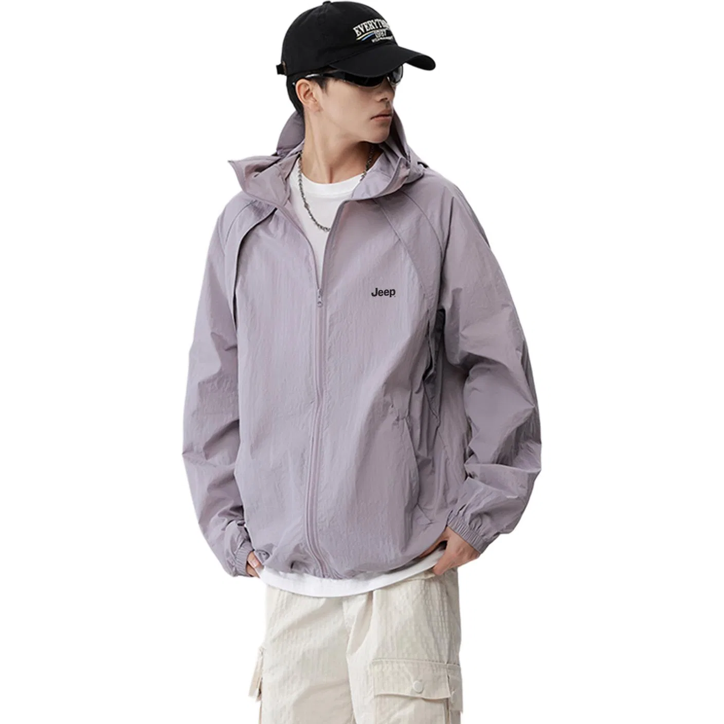 Детская куртка для защиты от солнца с длинным рукавом Jeep, Gray Purple