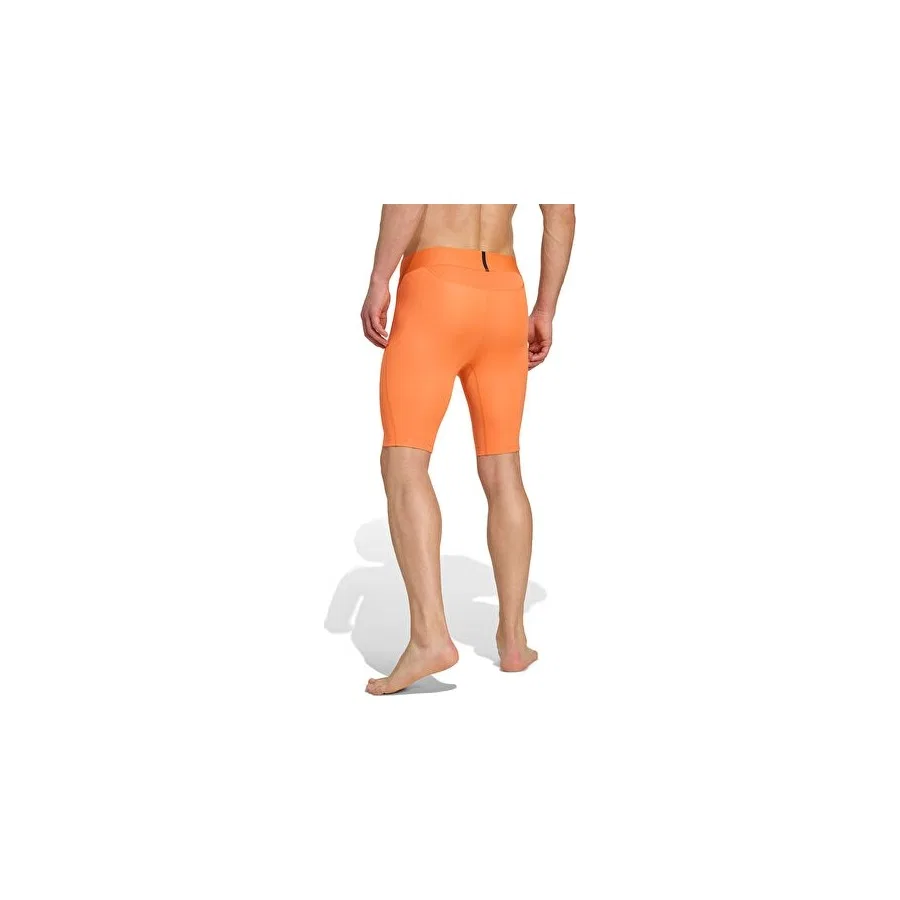 Спортивные тайтсы с длинным рукавом adidas Techfit Shrt Tight M, Оранжевый — фото 2