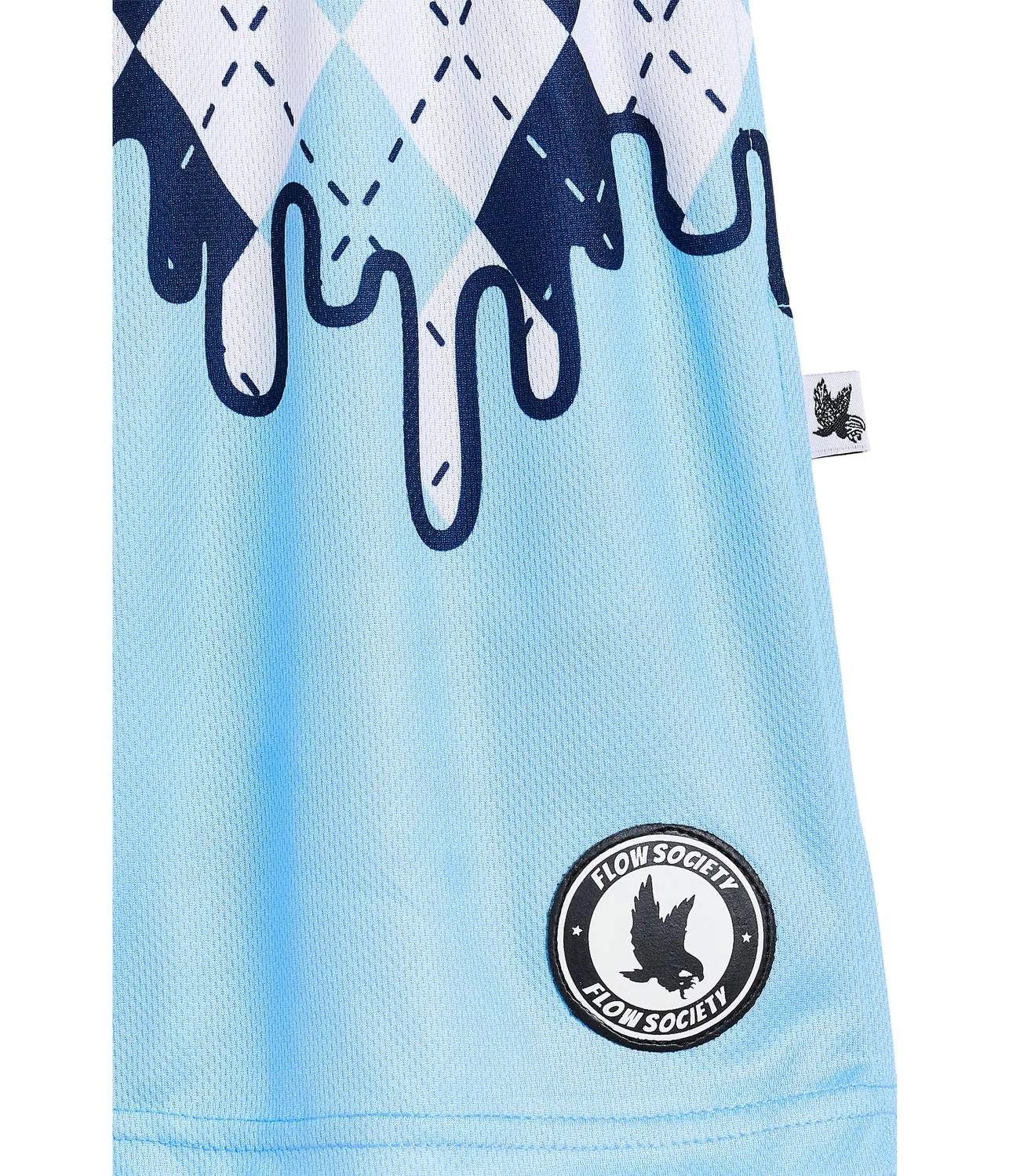 Шорты Drip Blue Argyle 5 дюймов (для маленьких и больших детей) Flow Society, Blue — фото 3
