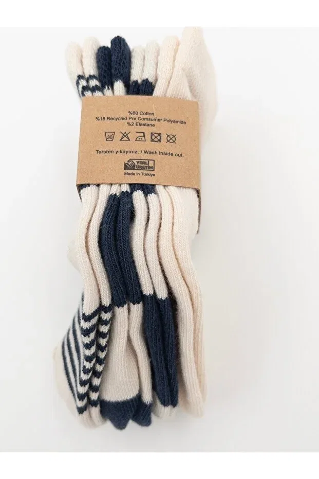 Детский набор носков для новорожденных 4 шт Organic Baby Socks Karamila, Blue — фото 4