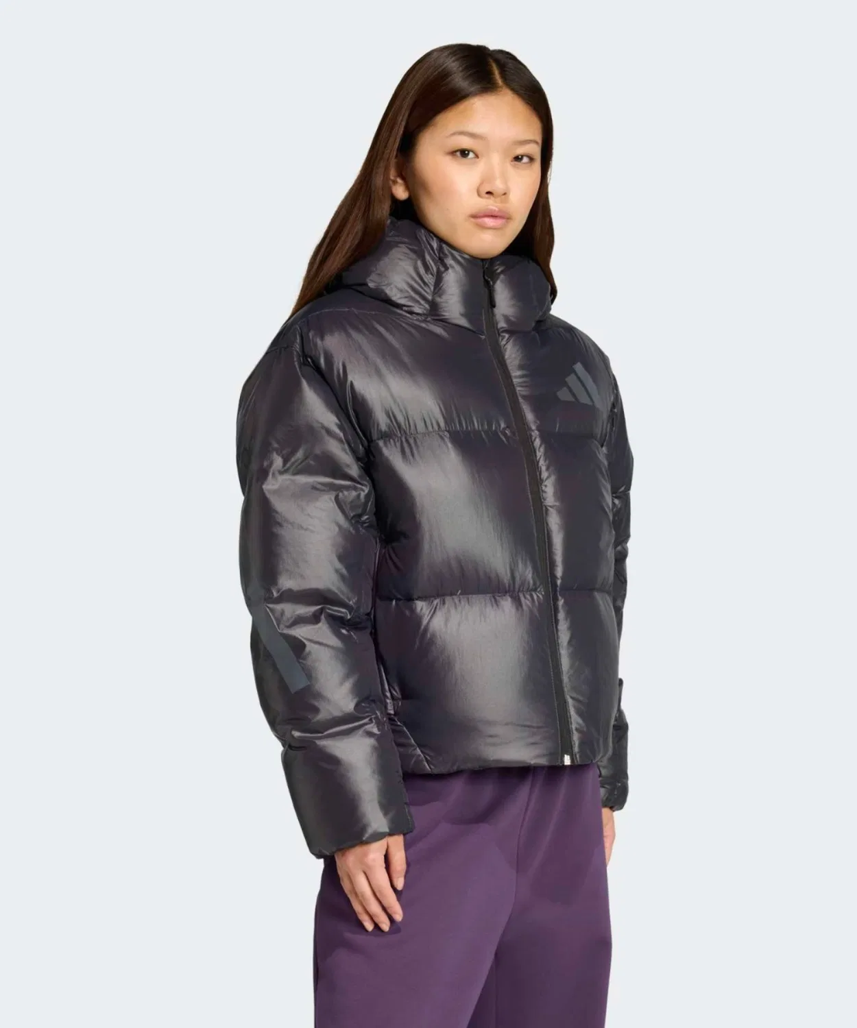 Женская куртка-пуховик с капюшоном Climawarm Adidas Z.N.E., Black — фото 3
