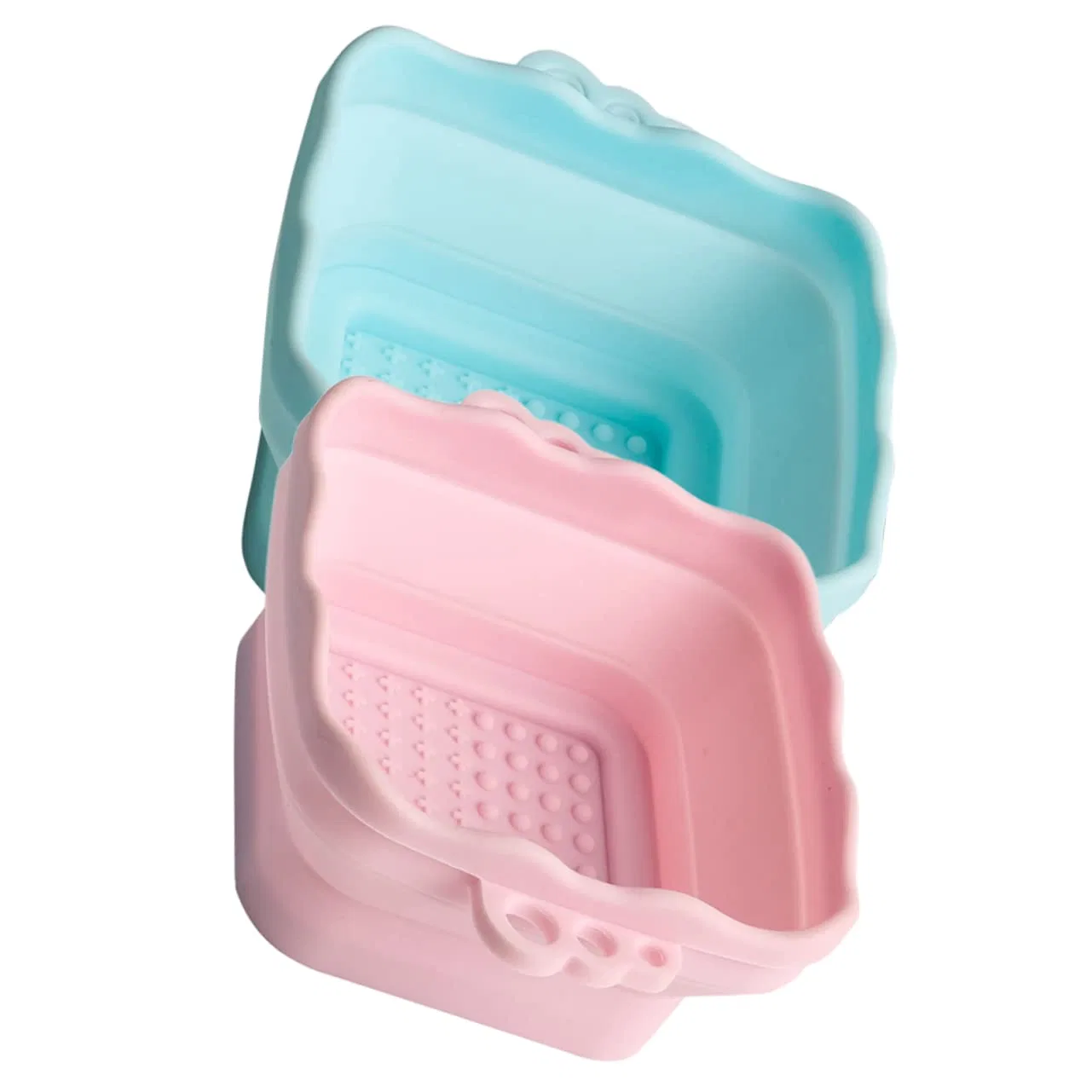Система для очистки кистей Silikon, PACKOVE, 2 предмета, 10,5x10,5x5 см